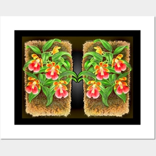 Flowers in a vertical garden Posters and Art